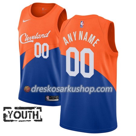 Dječji NBA Dres Cleveland Cavaliers Personalizirani Nike 2018-19 City Edition Plava Swingman